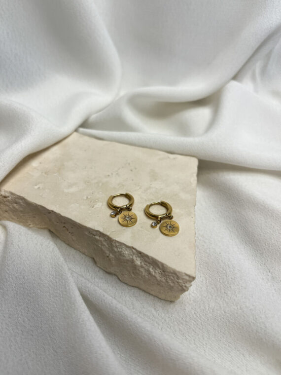 Ariël oorbellen goud Zag bijoux