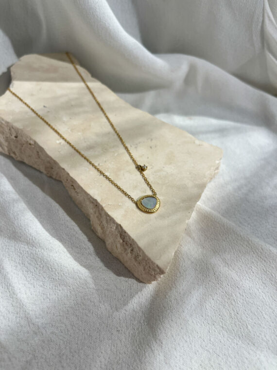 Gemme gouden ketting Zag bijoux
