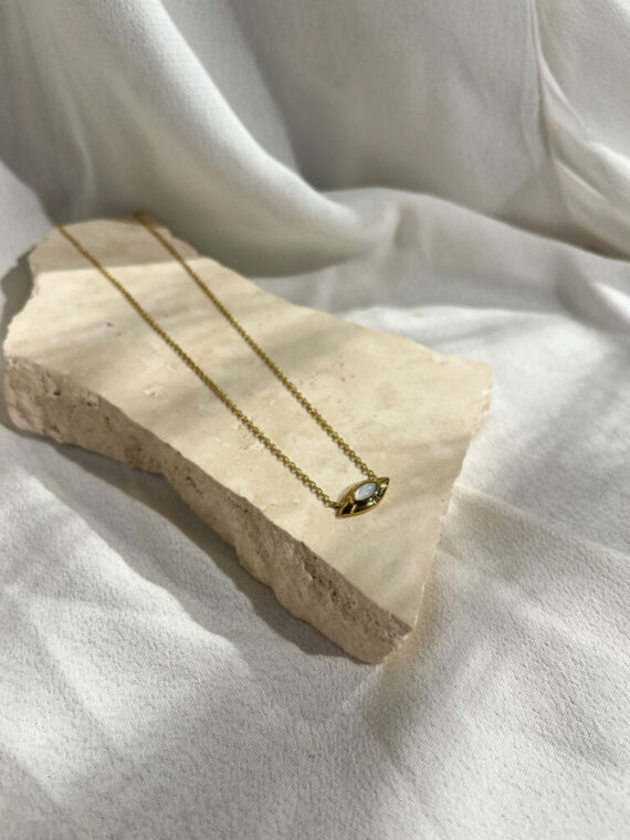 Ausar gouden ketting Zag bijoux