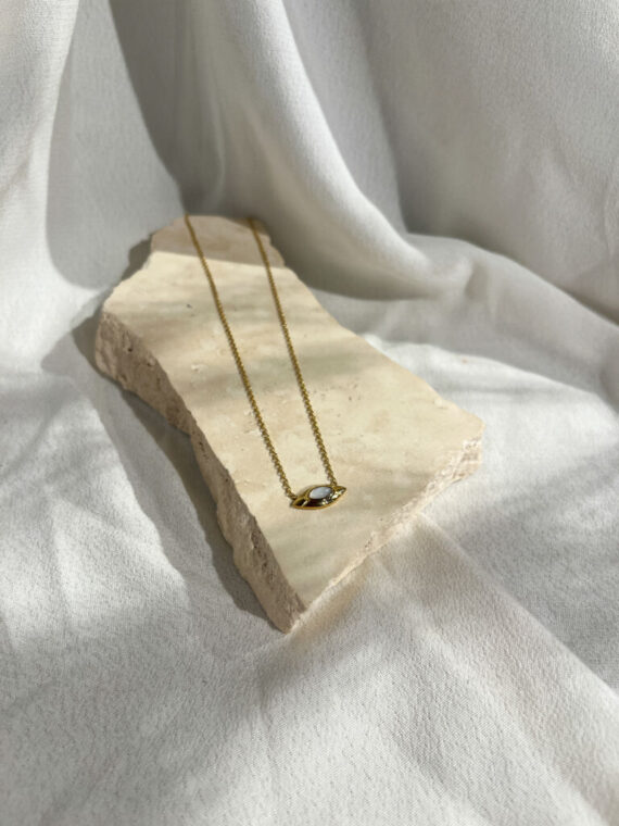 Ausar gouden ketting Zag bijoux