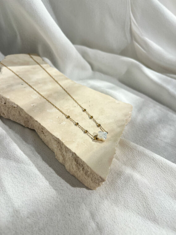 Velasquez parelmoer gouden ketting Zag bijoux