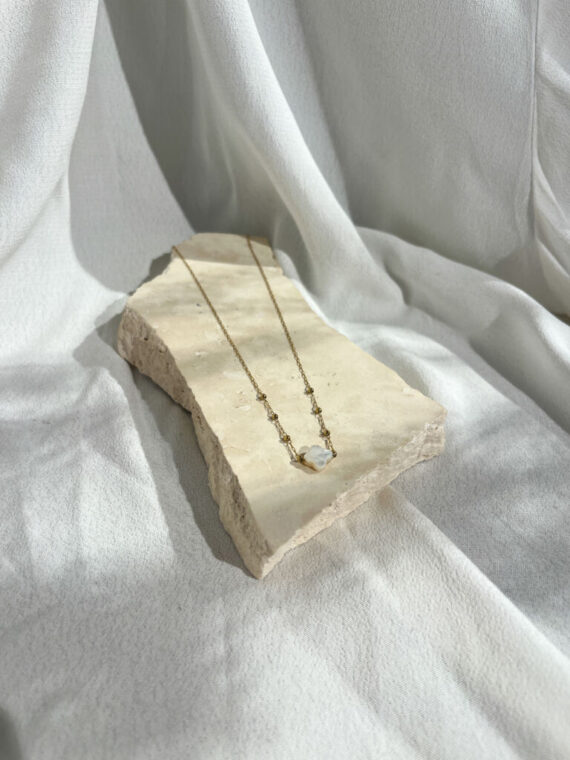 Velasquez parelmoer gouden ketting Zag bijoux