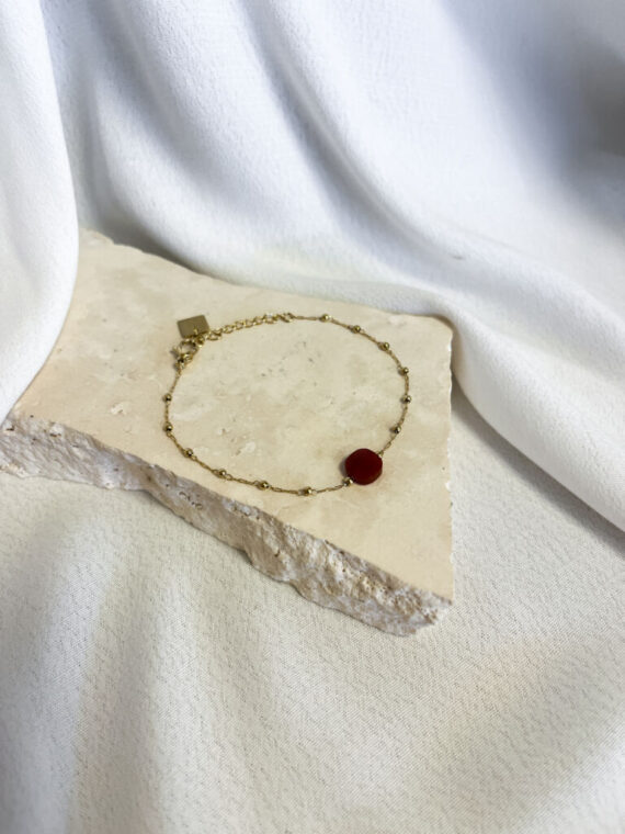 Pablo carneool armband goud Zag bijoux