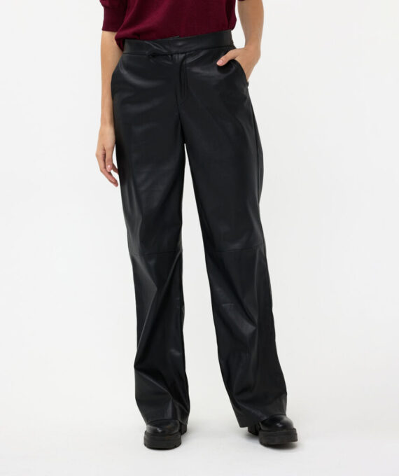 Trousers wide vegan leather Esqualo - Afbeelding 2
