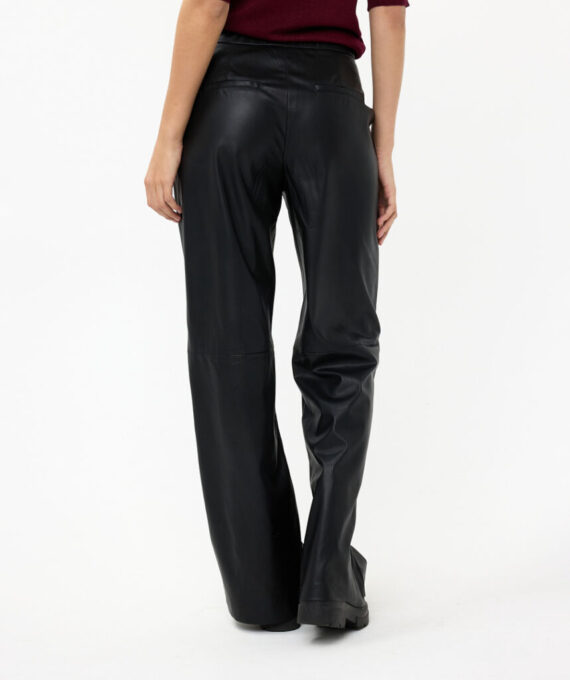 Trousers wide vegan leather Esqualo - Afbeelding 4