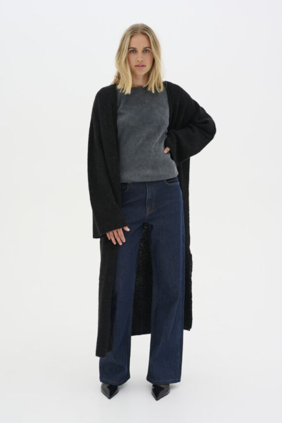 Riannamw long cardigan black My essential wardrobe