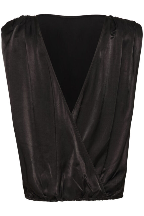 Estellemw wrap top black My essential wardrobe