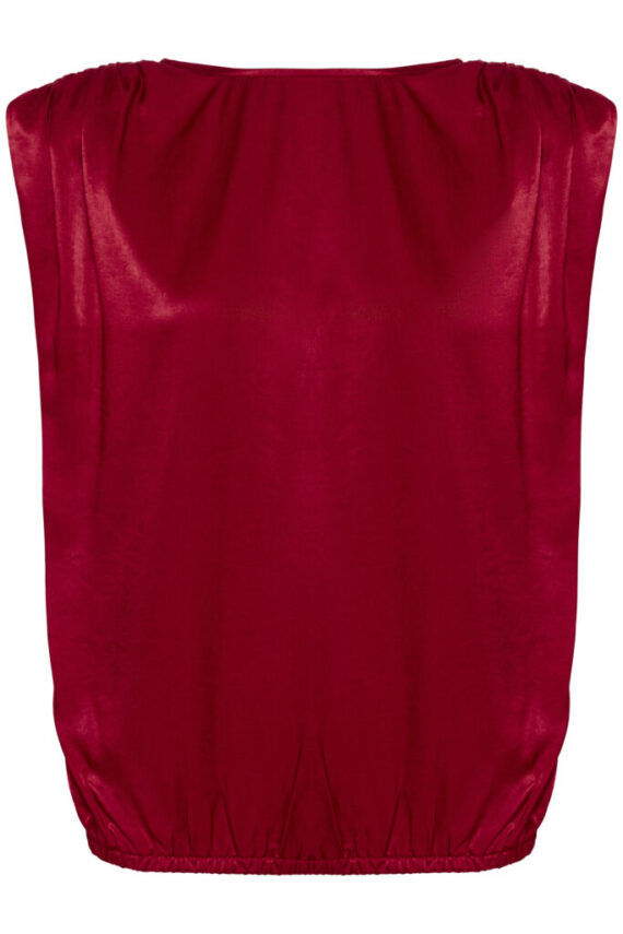 Estellemw wrap top red My essential wardrobe