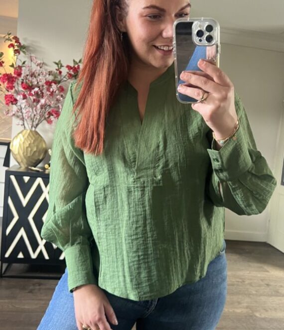 Mschgesigne shirt green Moss copenhagen