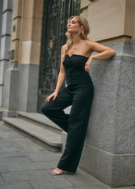 Phileine pants black/silver Freebird