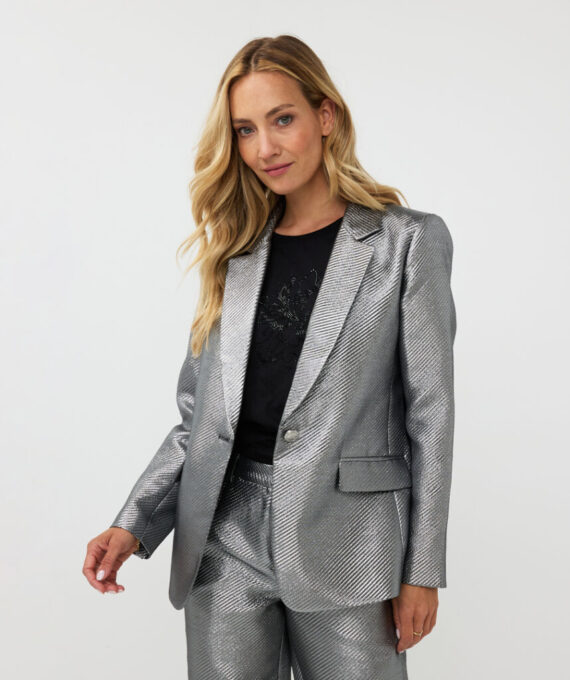 Blazer metallic silver Esqualo