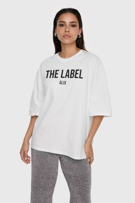 The label t-shirt white Alix the label