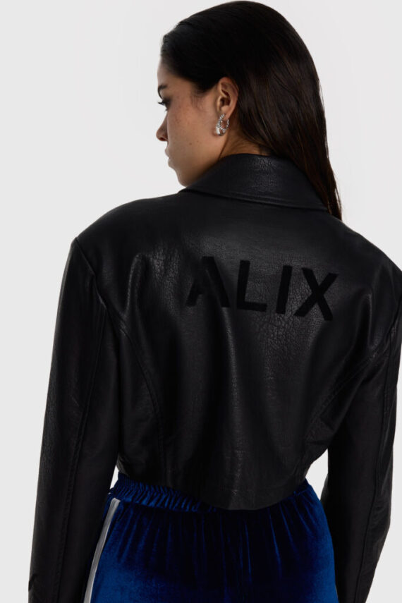 Faux leather blouse Alix the label
