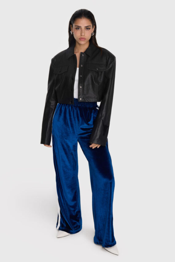 Faux leather blouse Alix the label