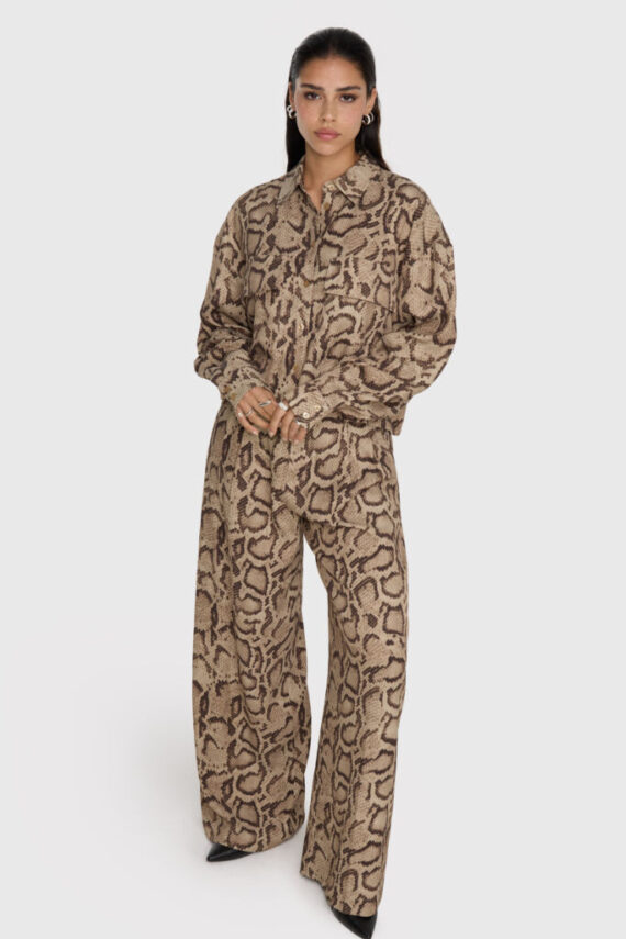 Snake twill blouse Alix the label