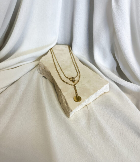 Fretia gouden ketting Zag bijoux