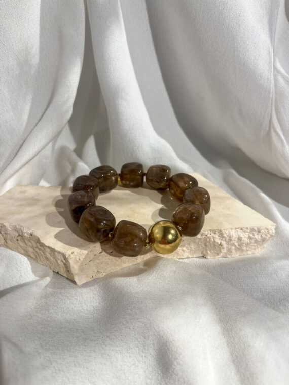 Oedipus bruin armband ZAG Bijoux