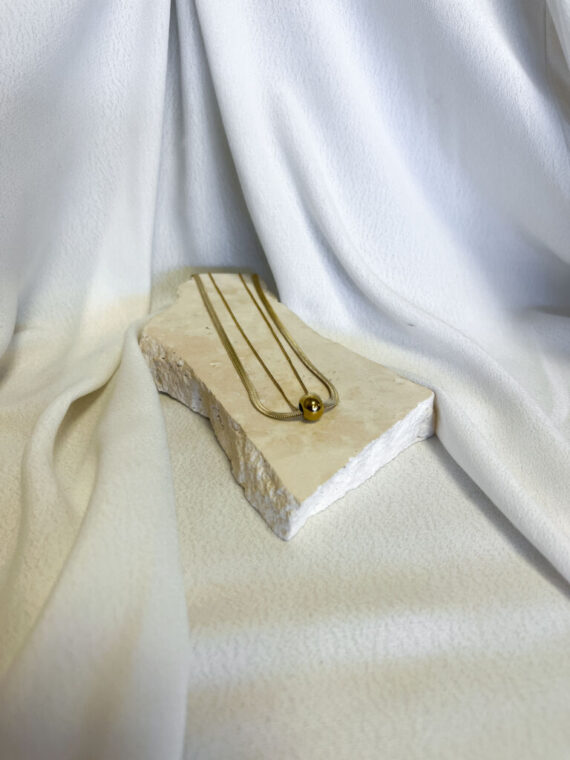Lugano gouden ketting Zag bijoux