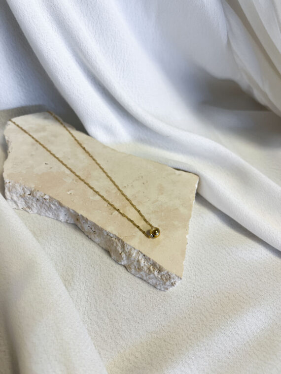 Minidisco gouden ketting Zag bijoux
