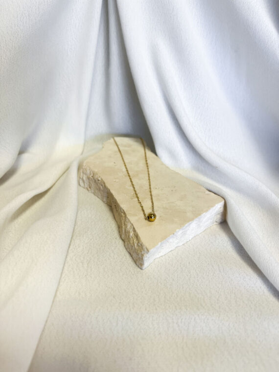 Minidisco gouden ketting Zag bijoux
