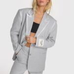 Foil stripe blazer Alix the label