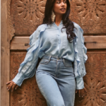 Blake blouse ijsblauw Freebird