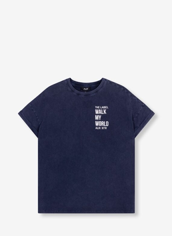 Walk my world t-shirt Alix the label