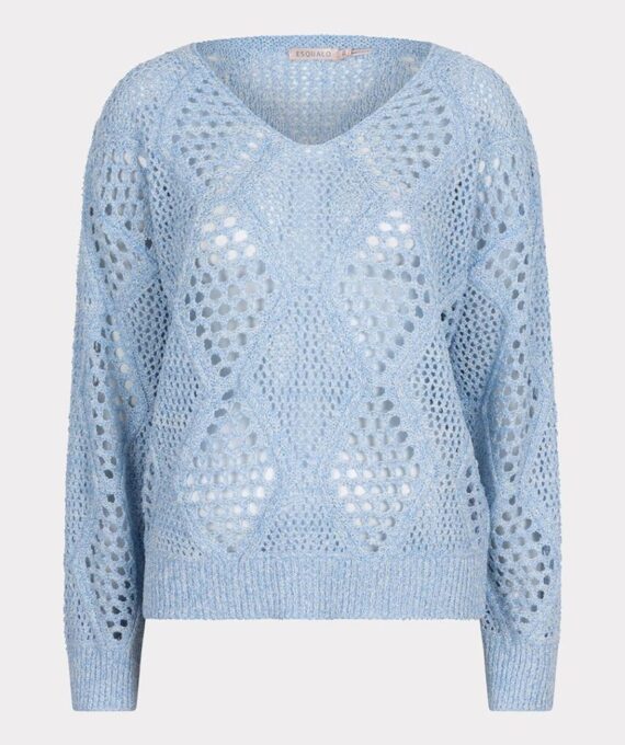 Sweater ajour sky blue Esqualo