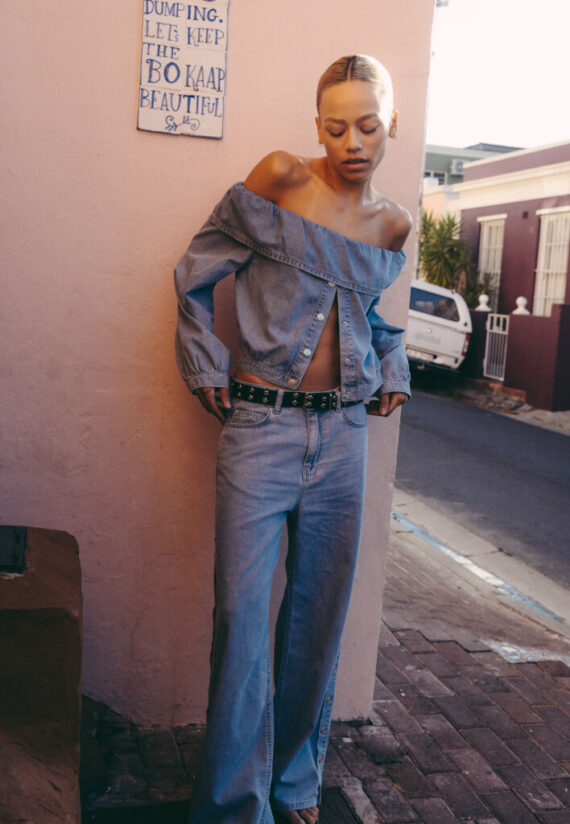 Chambray denim pants Alix the label