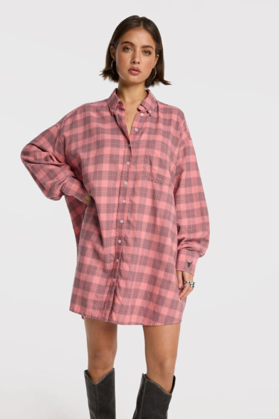 Check blouse dress Alix the label