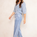 Basha SS Blouse Blauw Freebird