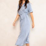 Daelia Jurk Blauw Freebird