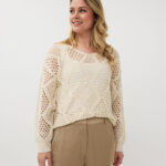 Sweater ajour ivory Esqualo