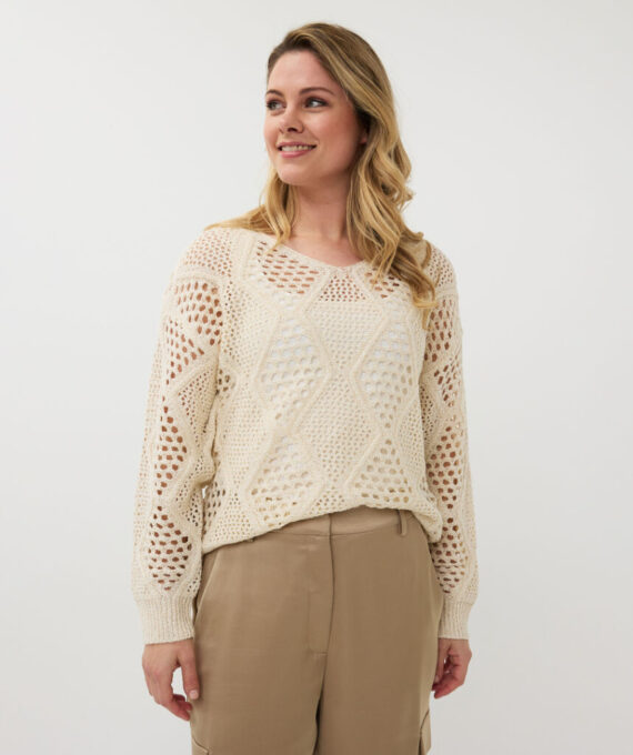 Sweater ajour ivory Esqualo