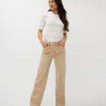 Trousers wide leg washed jeans Esqualo