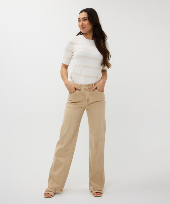 Trousers wide leg washed jeans Esqualo