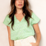 Tullia top bright green Freebird