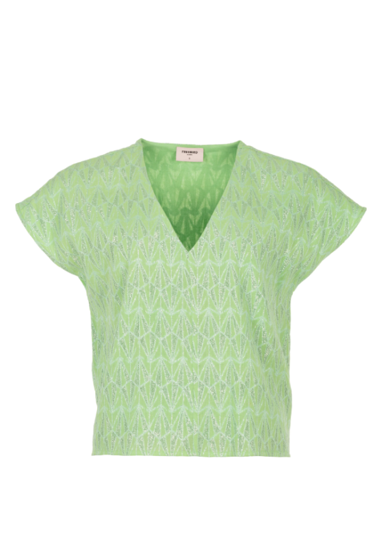 Tullia top bright green Freebird