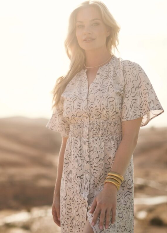 Mae jurk beige Freebird