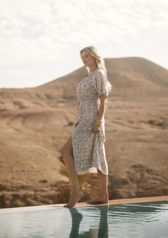 Mae jurk beige Freebird