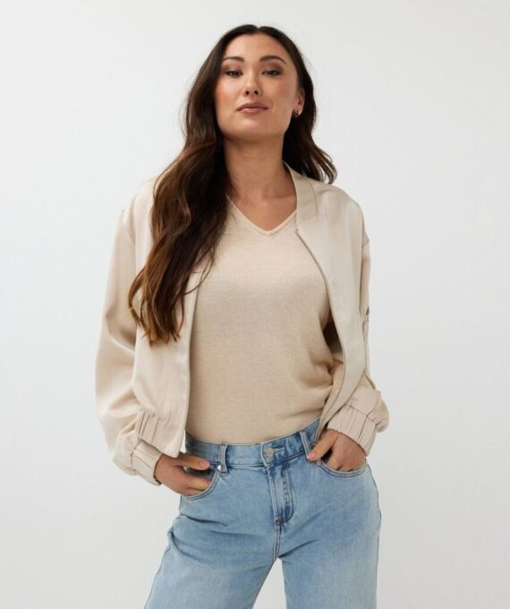 Jacket bomber satin Esqualo
