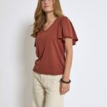 Msrianne v-neck t-shirt Minus