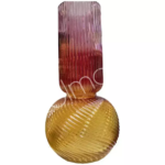 Vase purple/yellow glass Colmore