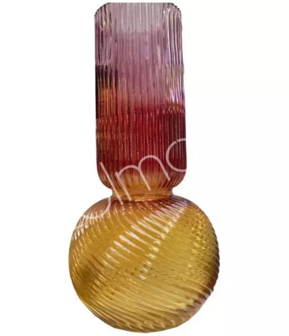Vase purple/yellow glass Colmore