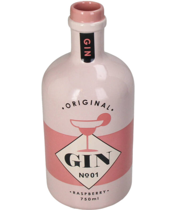Vase gin bottle pink Kersten BV