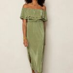 Bonne dress sage green Freebird