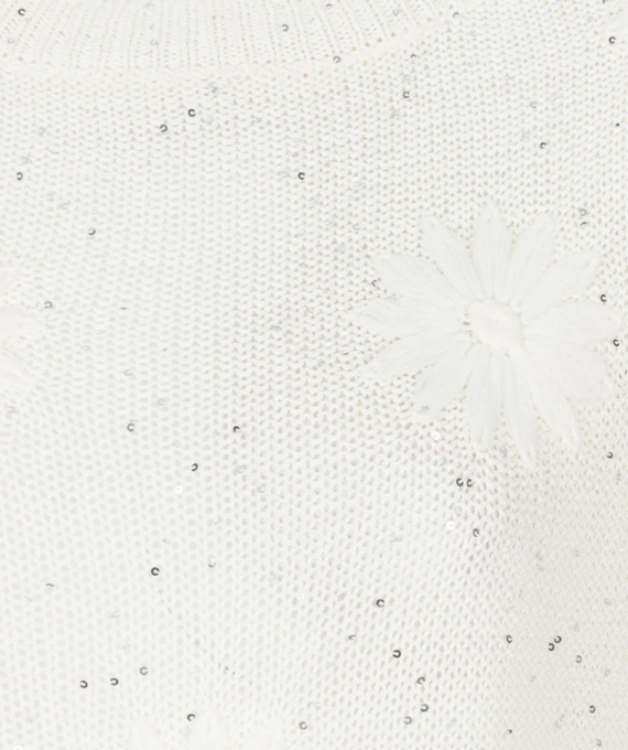 Sweater embroidery flowers Esqualo