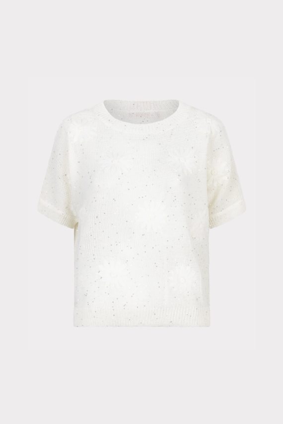 Sweater embroidery flowers Esqualo