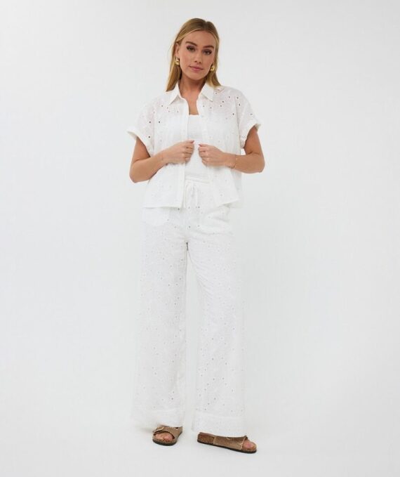 Blouse short embroidery flower Esqualo