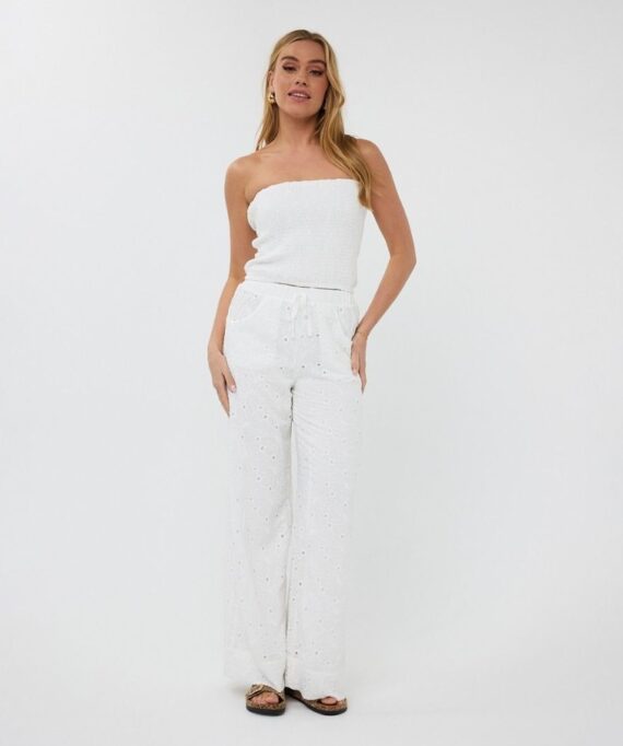 Top bandeau embroidery flower Esqualo